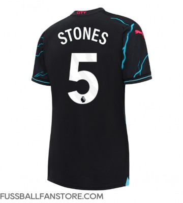 Manchester City John Stones #5 Replik 3rd trikot Damen 2023-24 Kurzarm